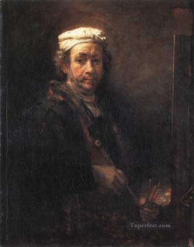 イーゼルに立つ芸術家の肖像 1660 レンブラント Oil Paintings